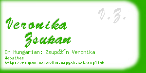 veronika zsupan business card